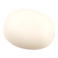 Smooth white egg, a symbol of new beginnings, fertility on transparent background