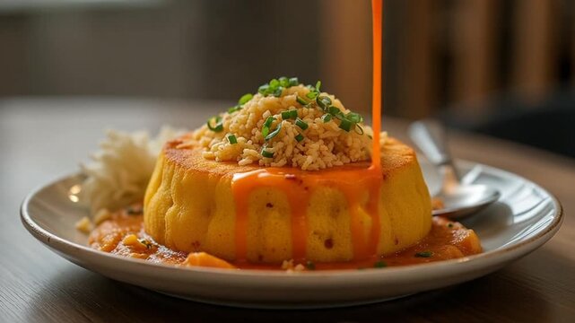  Mofongo served authentically on a plate
