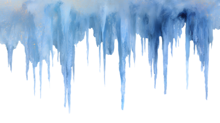 PNG Pastel blue icicle icicles winter ice.