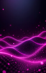 Fototapeta premium Magenta AI Data Background for Advanced Computing