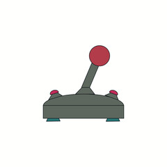 Game joystick icon on white background Vector