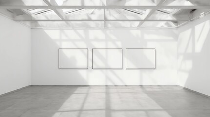 Empty gallery interior