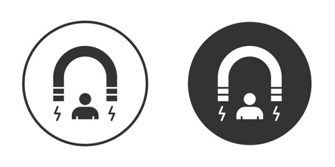 User engagement icon. filled flat sign for mobile concept. Symbol, logo illustration.