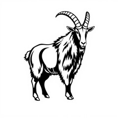 Alpine Goat Animal Icon