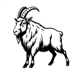 Alpine Goat Animal Icon