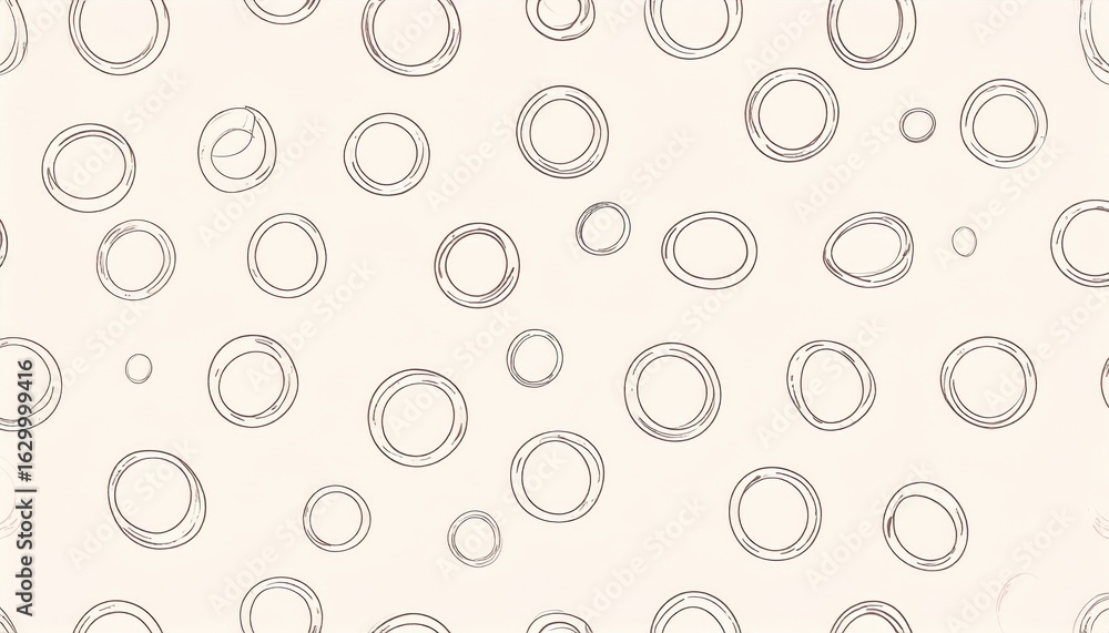 Poster abstract graphic design pattern with circles and lines