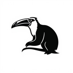 Fototapeta premium Anteater Black Animal Icon