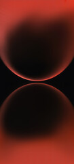 Abstract Symmetrical Reddish-Orange Glowing Shapes
