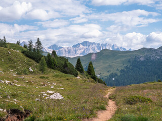 Hiking near Cima Costazza and Baita Segantini - Italy