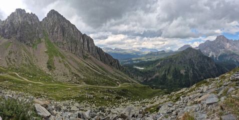 Hiking near Cima Costazza and Baita Segantini - Italy