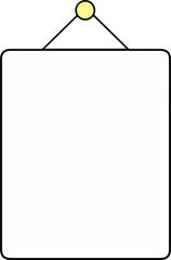 vector illustration of a blank sign