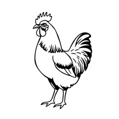 Australorp Chicken SVG Icon