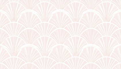 Delicate Pink And White Fan Pattern Background
