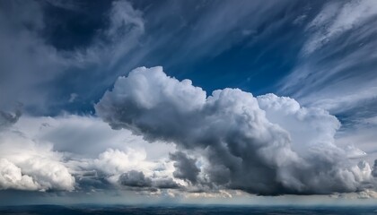 Obraz premium grey clouds in the sky natural background