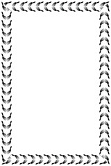 decorative border frame, op art pattern, ornament, vector design element