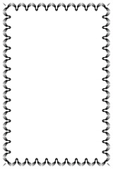 decorative border frame, op art pattern, ornament, vector design element