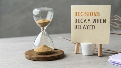 Decisions Decay When Delayed - Hourglass and Motivation Concept