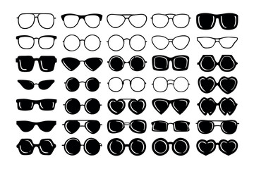 Diverse collection of sunglasses for fashion and style