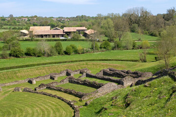 Site Gallo Romain, le théatre, Sanxay, 86, Vienne, France