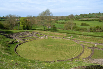 Site Gallo Romain, le théatre, Sanxay, 86, Vienne, France