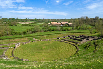 Site Gallo Romain, le théatre, Sanxay, 86, Vienne, France