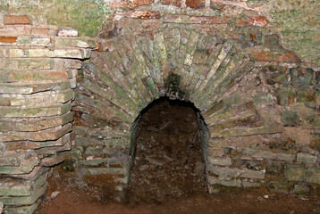 Site Gallo Romain, les thermes, Sanxay, 86, Vienne, France