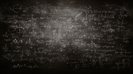 Chalkboard background with faint math symbols and scribbles