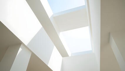 Obraz premium Abstract Geometric Lines and Light - Modern Architectural Detail