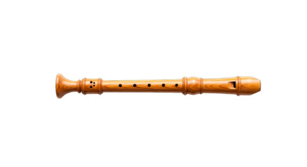 elegant wooden recorder perfect for music education and classical performances