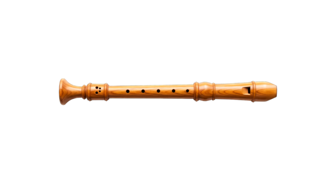 elegant wooden recorder perfect for music education and classical performances