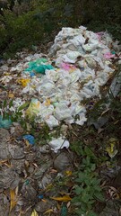 Obraz premium Environmental Impact of Used Kids Diapers