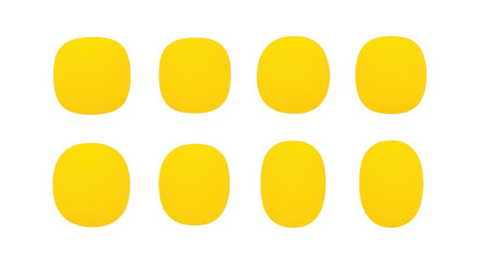 Yellow Oval Shapes On Black Background