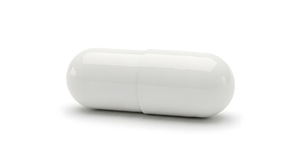 White pill bottle isolated on white