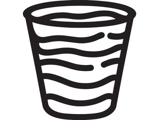 Chilled ayran drink icon in clean vector format