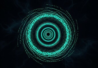 Abstract Circular Energy Vortex Illusion Creates Hypnotic Visual Tunnel Effect