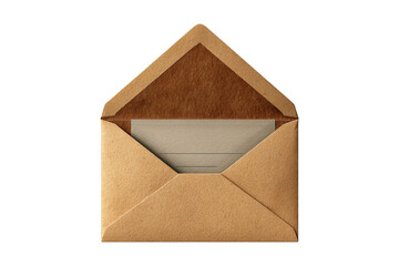 Mailing envelope with open letter display