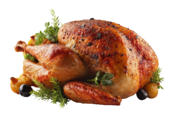 Close-up of roasting turkey for thanksgiving