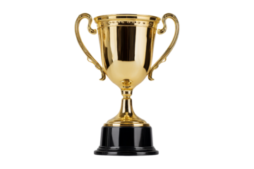 Victory trophy celebration event hall gold cup