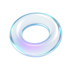 Glossy transparent bubble icon reflecting light with soft colors, representing playfulness and creativity, suitable for digital design and artistic applications.