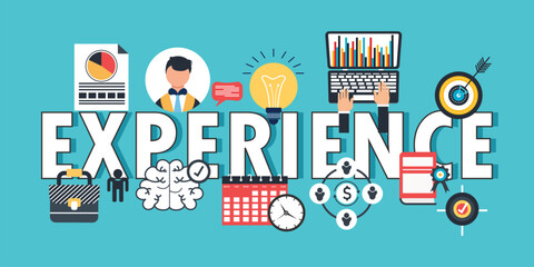 Experience word concepts banner