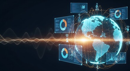 Global Data Visualization Analytics and Digital Transformation Strategy Network