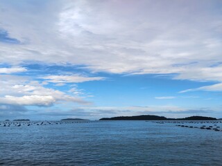 Ocean Horizon Under Blue Sky