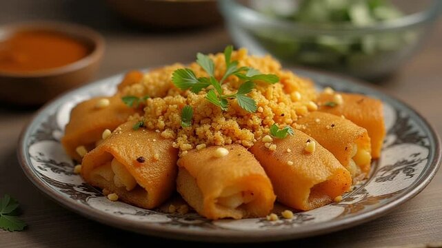  Tlayudas served authentically on a plate
