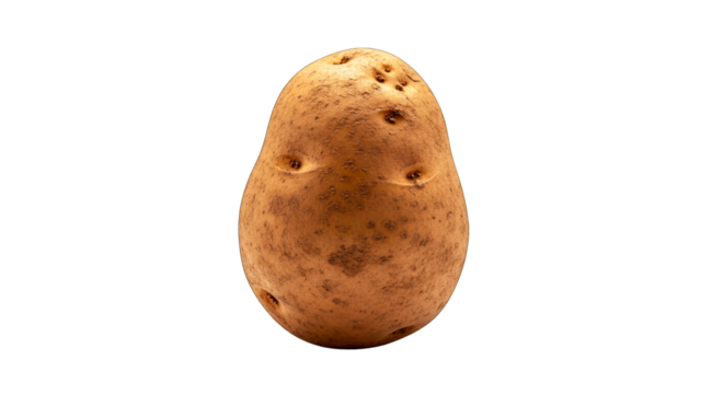 single russet potato perfect for recipe blogs and food websites