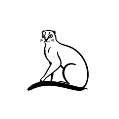 Black Margay Animal Icon