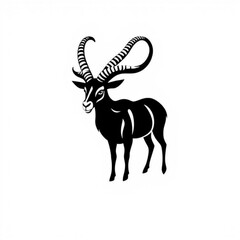 Black Markhor Animal Icon