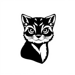 Black Margay Animal Icon