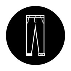 black and white pants icon