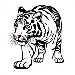 Malayan Tiger Animal Icon