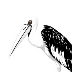 Marabou Stork Animal Icon